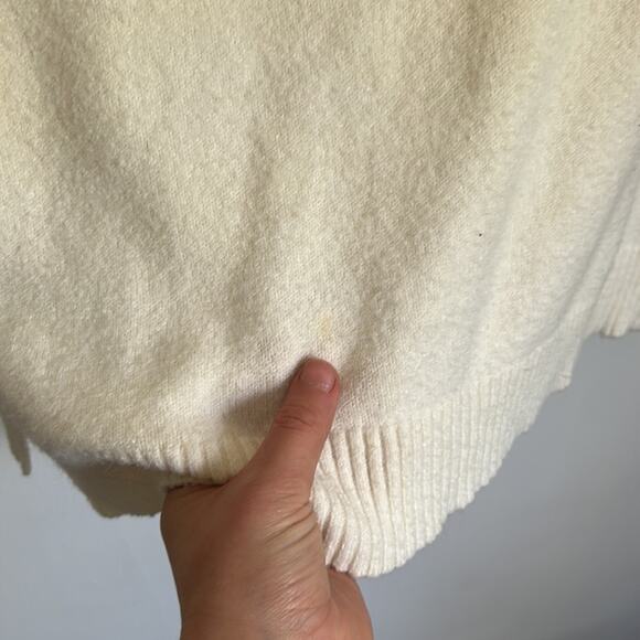 Anthropologie Welford Mock Neck Pullover Sweater Cream Size XS - Picture 7 of 7